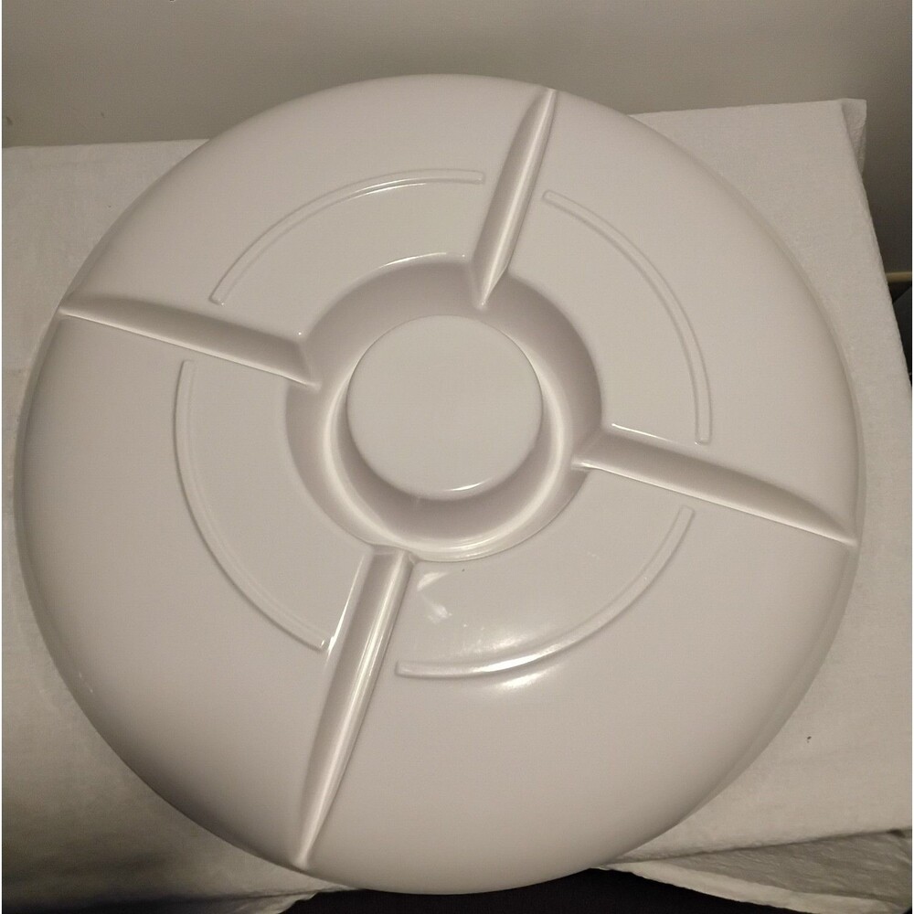 Tommy Bahama Round Tropical Melamine 5 Slot Serving Platter Excellent - Picture 7 of 8